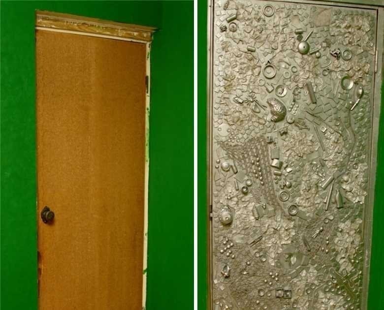 Декор старой металлической двери