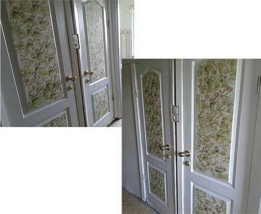 Обшивка старых межкомнатных дверей