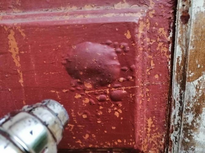 Снятие краски с деревянных дверей