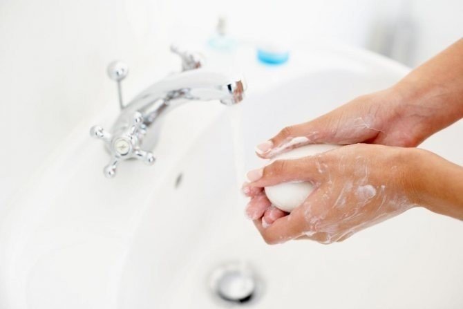 Мытьё рук сток