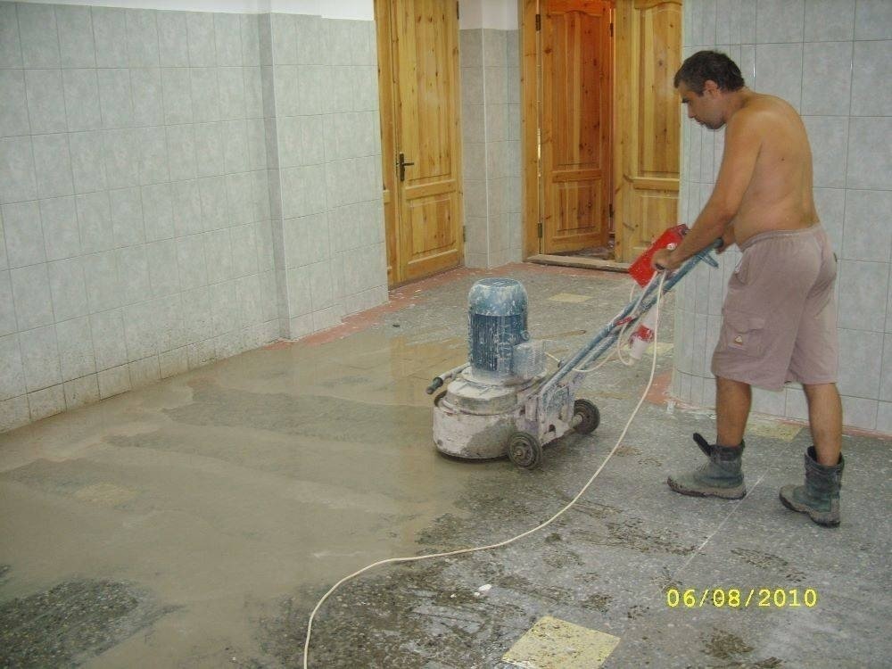 Обеспыливание бетонного пола
