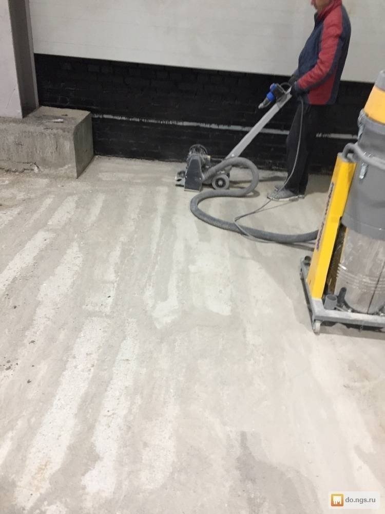 Сухая шлифовка бетонного пола
