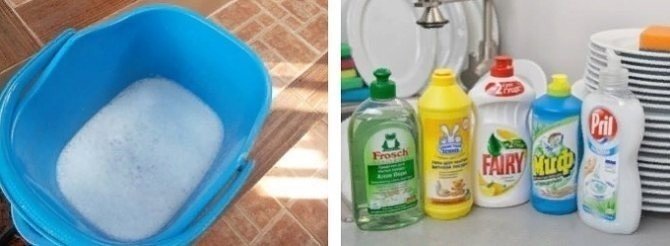 Средства для мытья посуды бытовая химия реклама
