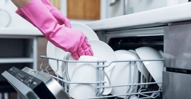 Белый налёт на посуде после мытья в посудомоечной машине