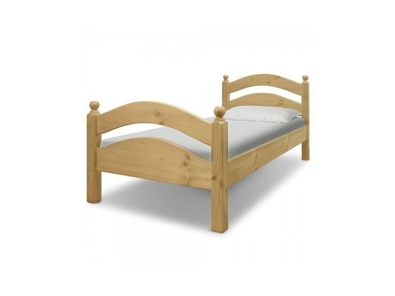 Кровать белая деревянная
