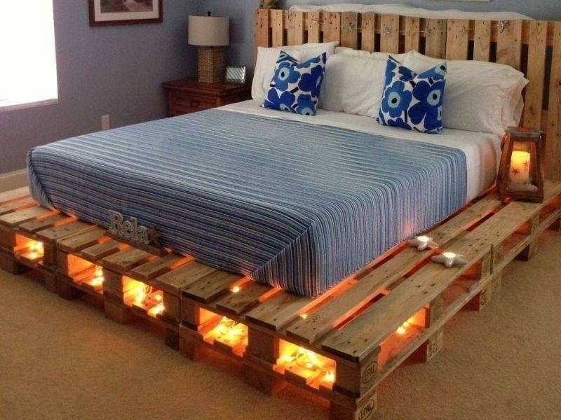 Кровать из поддонов в стиле лофт своими руками