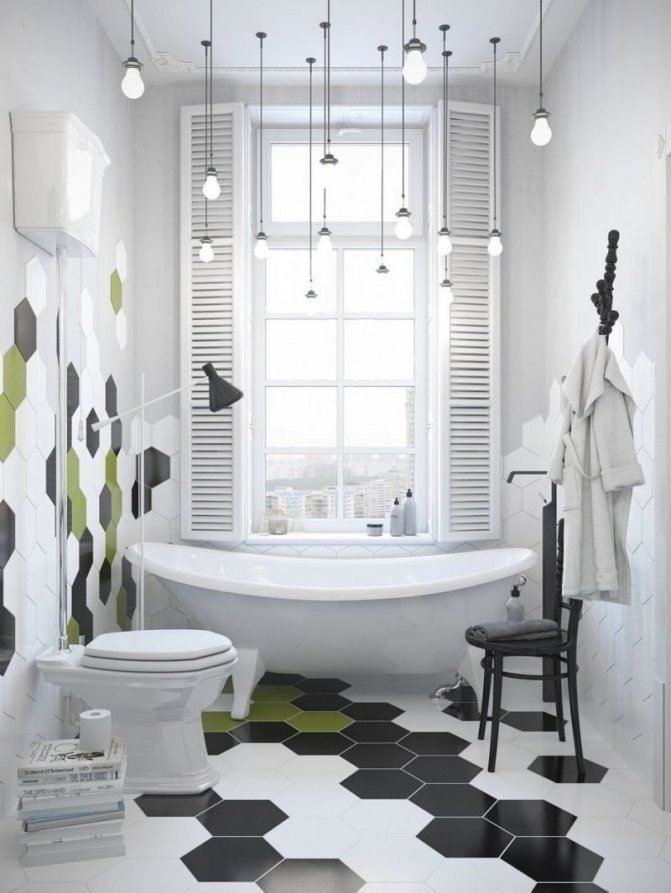 Ванная комната в скандинавском стиле дизайн