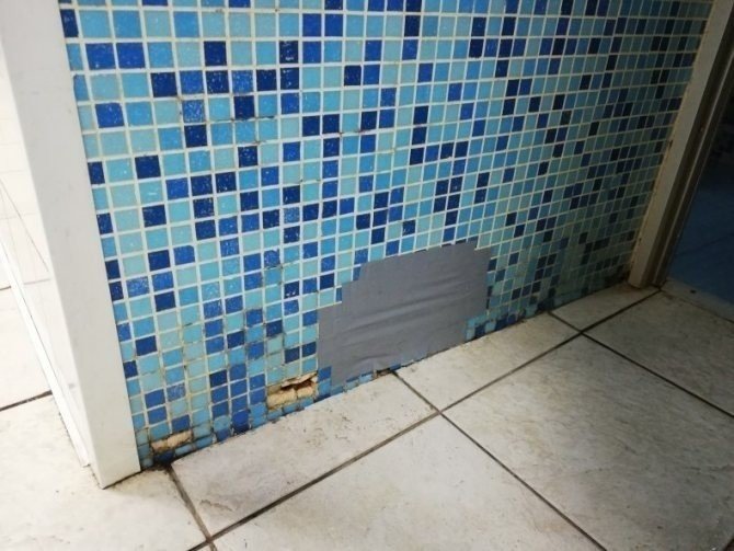 Плитка мозаика в ванной