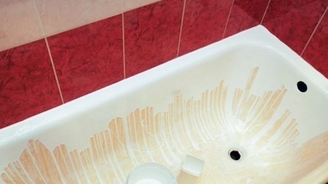 Покраска чугунной ванны