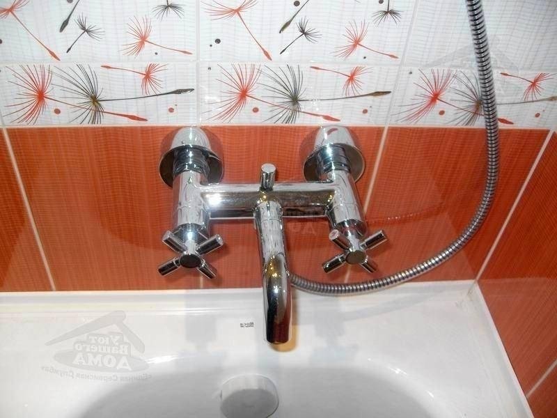 Подключение смесителя в ванной