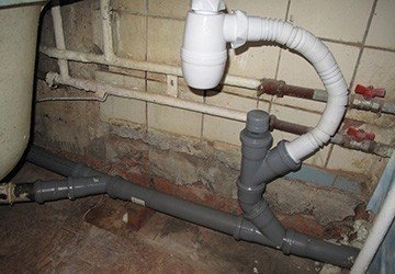 Разводка канализации в санузле частного дома схема